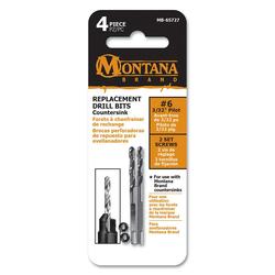 Set de Mechas de Repuesto para Avellanador #6 Montana MB-65727